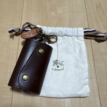 IL BISONTE 브라운 가죽 키케이스