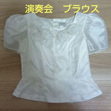 연주회 스테이지 화이트 화려한 블라우스