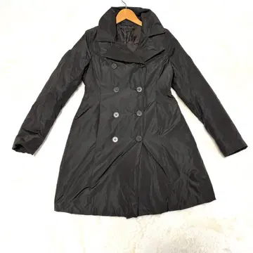 띠어리 다운 코트 A라인 블랙