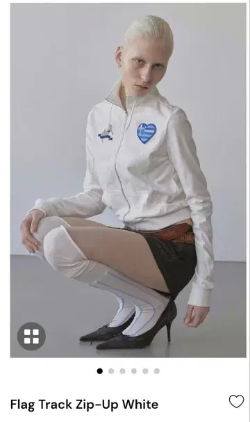 SCULPTOR Flag Track Zip-Up 화이트 M