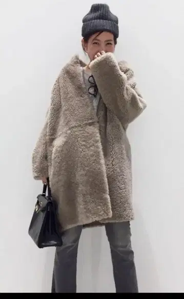 새상품급 L'Appartement 32Paradis Mouton Coat