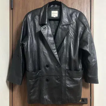 빈티지 더블 가죽 자켓 사이즈 9