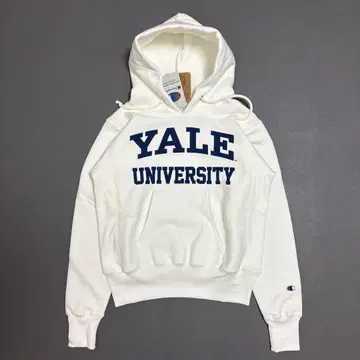 새상품 Champion 리버스 위브 후드티 YALE 단색 택 USA제