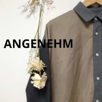 ANGENEHM 앙게네임 셔츠 상의 배색 멋짐