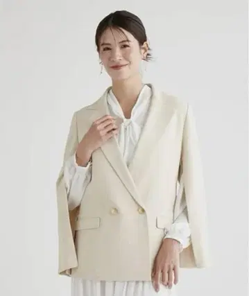 CELFORD 2WAY 메탈 버튼 자켓 아이보리