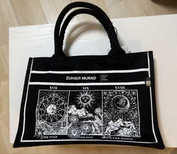 ZUHAIR MURAD 토트백 블랙 도하 공항 타로 디자인
