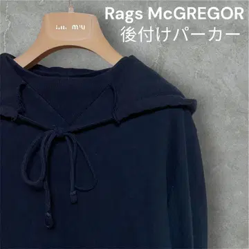 [ 인기 ] Rags McGREGOR 후가공 후드티 블랙 size:S