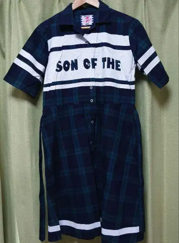 SON OF THE CHEESE 반팔 체크 원피스
