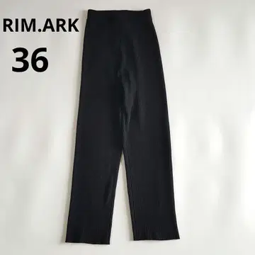 새상품급 RIM.ARK 림아크 리브 니트 팬츠 블랙 사이즈 36