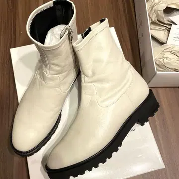 긴자 카네마츠 사이드 지퍼 부츠 24 아쿠아벨 우천 겸용 숏부츠
