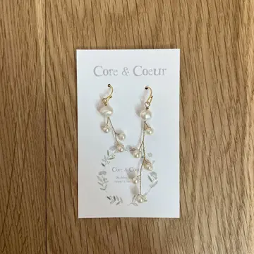 core&coeur 펄 귀걸이 골드
