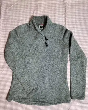 새상품급 THE NORTH FACE 하프 지퍼 긴팔 상의 M 그레이
