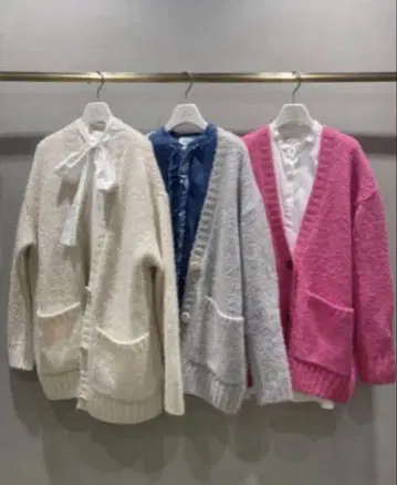 UNITED ARROWS 가디건 화이트