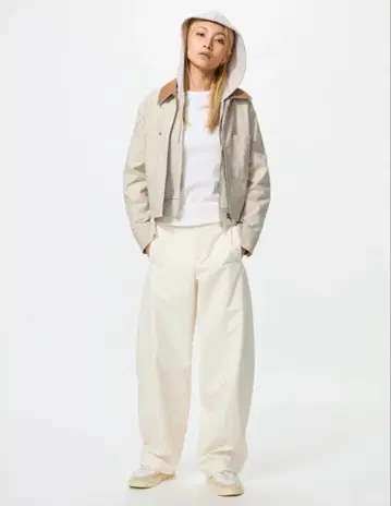 UNIQLO 저지 배럴 레그 팬츠