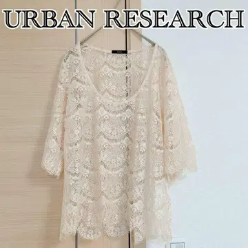 URBAN RESEARCH 어반 리서치 레이스 블라우스 반팔