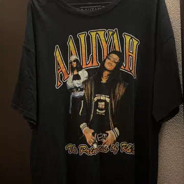Aaliyah 그래픽 T셔츠 블랙