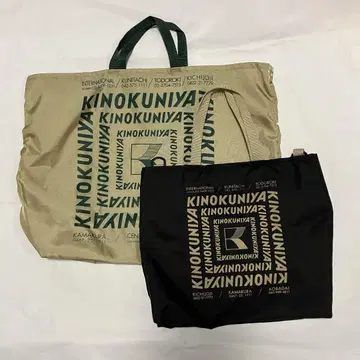 KINOKUINI 토트백 2세트 점포명 포함 구 로고 단종품 Y2K 레어