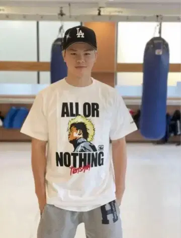 나스카와 텐신 ALL OR NOTHING 티셔츠 L 사이즈