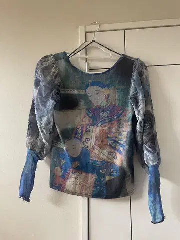 Desigual 아트 프린트 긴팔 T셔츠 M