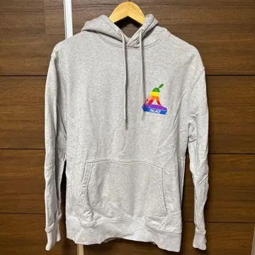 PALACE 팔라스 후드티 애플 로고 패러디 M 그레이