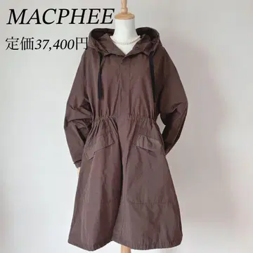 새상품급*MACPHEE 코튼 폴리에스테르 메모리 그로그랭 모즈 코트 36