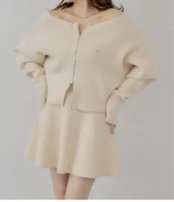 chico 니트 스커트 셋업