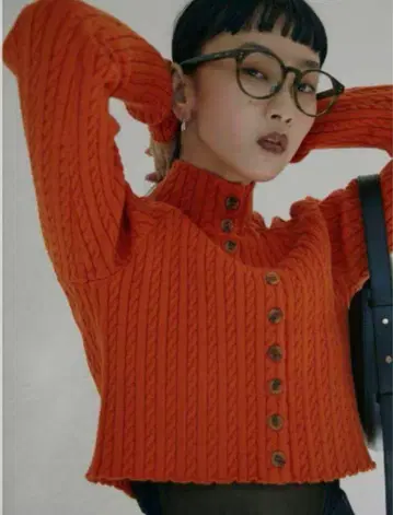 AMERI 2WAY MINI CABLE KNIT CARDIGAN