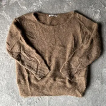 [ 고급 ] CONFORT 컴포트 페렛털 100% 브라운 스웨터(M)