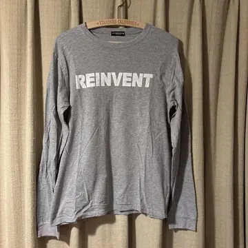 GOODENOUGH REINVENT 양면 프린트 롱T