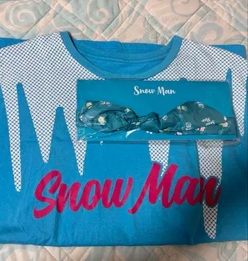 Snow Man 헤어밴드 T셔츠 세트