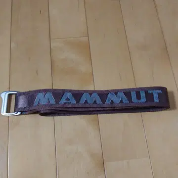 MAMMUT 로고 브라운 벨트