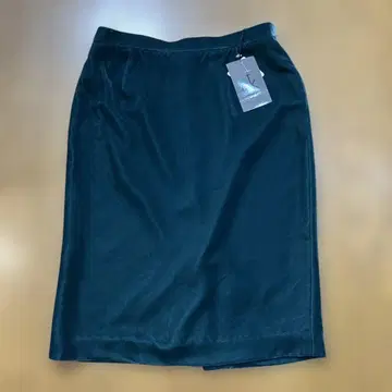 새상품 캘빈클라인 짙은 녹색 벨벳 타이트 스커트 사이즈 4