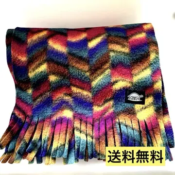 [구제 의류] ZANLO 기하학 패턴 플리스 머플러
