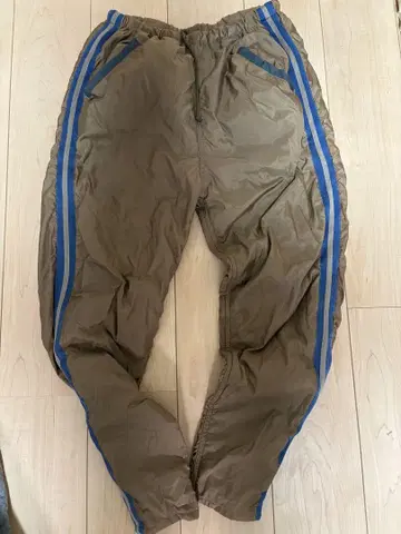 유루리 사이드 라인 나일론 팬츠 유루리