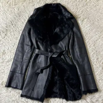 [ 새상품급 ] 바디 드레싱 디럭스 리버서블 무스탕 자켓 벨트