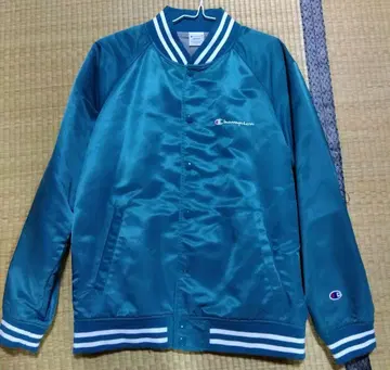 Champion 바시티 자켓 다크 그린 M