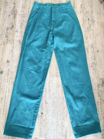 90년대 Wrangler 터콰이즈 랭글러 컬러 팬츠 W26