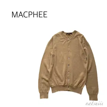 MACPHEE 투모로우랜드 크루 하이 게이지 니트 가디건