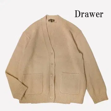 드로어 Drawer 7G 캐시미어 가디건 베이지 사이즈 1