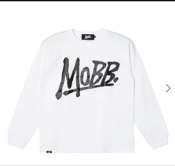 MOBB 롱 슬리브 T셔츠 화이트