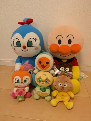 호빵맨 봉제 인형 세트