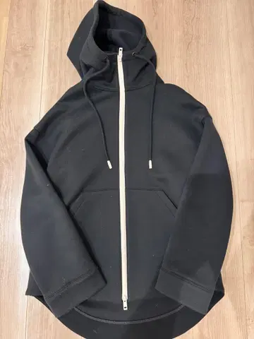 THE RERACS 블랙 풀 집업 후드티