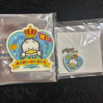 산리오 오리 페쿠루 페쿠루 배지 캐릭터 최애 배지 참