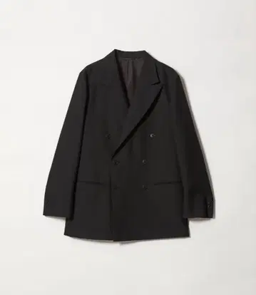 블랙 더블 브레스트 자켓