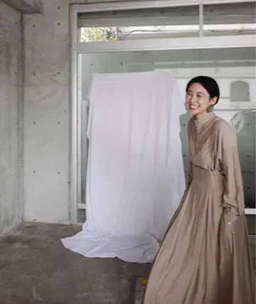 CLANE 서스펜더 머메이드 스커트
