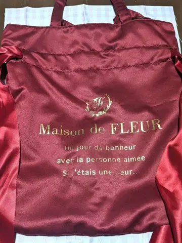 Maison de FLEUR 토트백 빨간색 레드