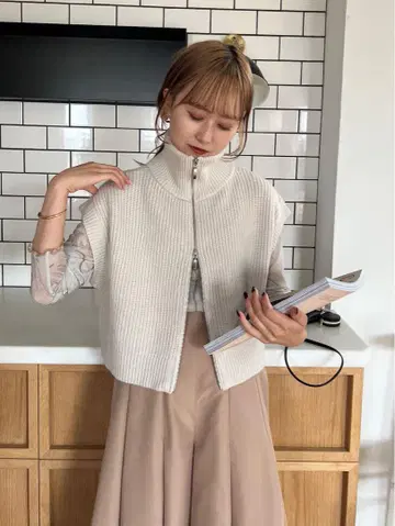 CAPRICIEUX LE'MAGE W 지퍼 베스트