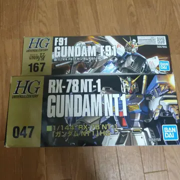 HG F91 건담 & RX-78 NT-1 건담 세트