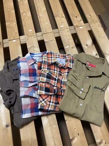 남성용 셔츠 4종 세트 새상품급 중고 M~XL