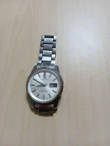 SEIKO 자동 와인딩 시계 실버 화이트 다이얼